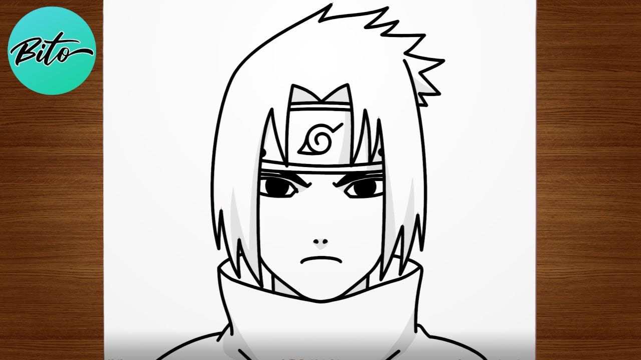 Como DESENHAR o SASUKE passo a passo - Como DIBUJAR a SASUKE paso